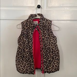 Children’s Place Leopard Puff Vest